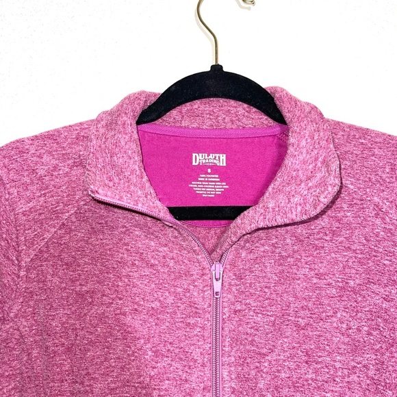 Duluth Trading Frost Lake Magenta Pink Full Zip Fleece Jacket Small Women’s - Picture 2 of 9